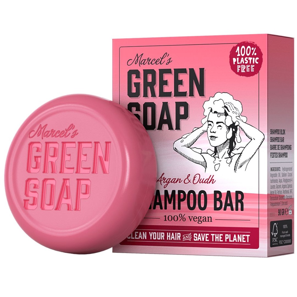 M.Green soap Shampoo bar argan &amp; oudh 90g
