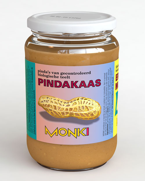 Monki Pindakaas crunchy bio mz 650g