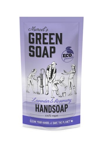 M.Green soap Handzeep refill lavendel &amp; rozemarijn 500ml