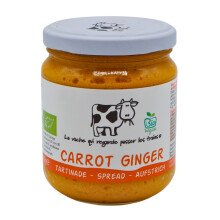 La Vache Bio wortel en gember spread 200 ml