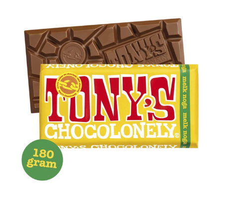 Tony's Chocolonely Melk Noga 180g
