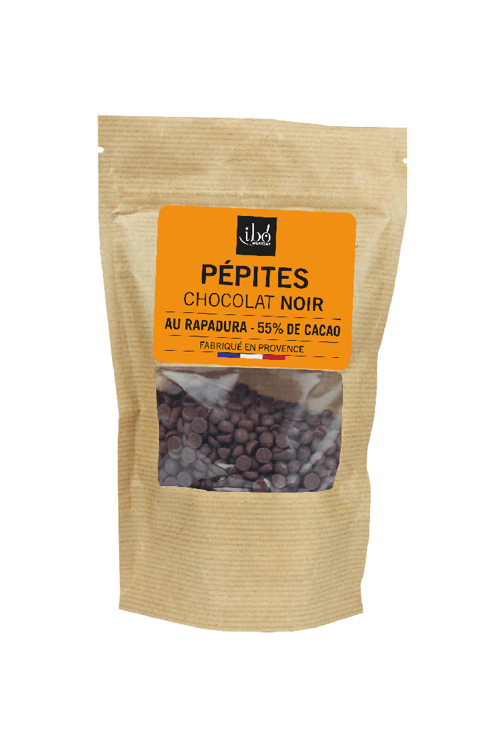 Ibo! Chocoladedruppels zwart bio 150g