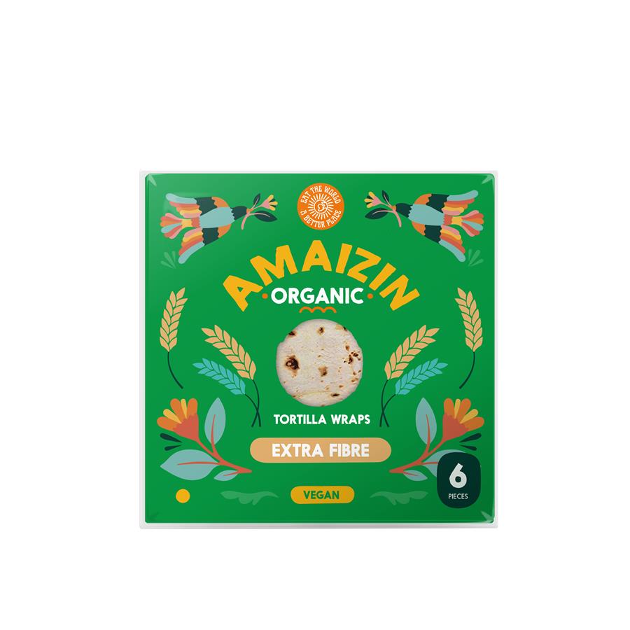 AMAIZIN Extra fibre tortilla wraps 6st