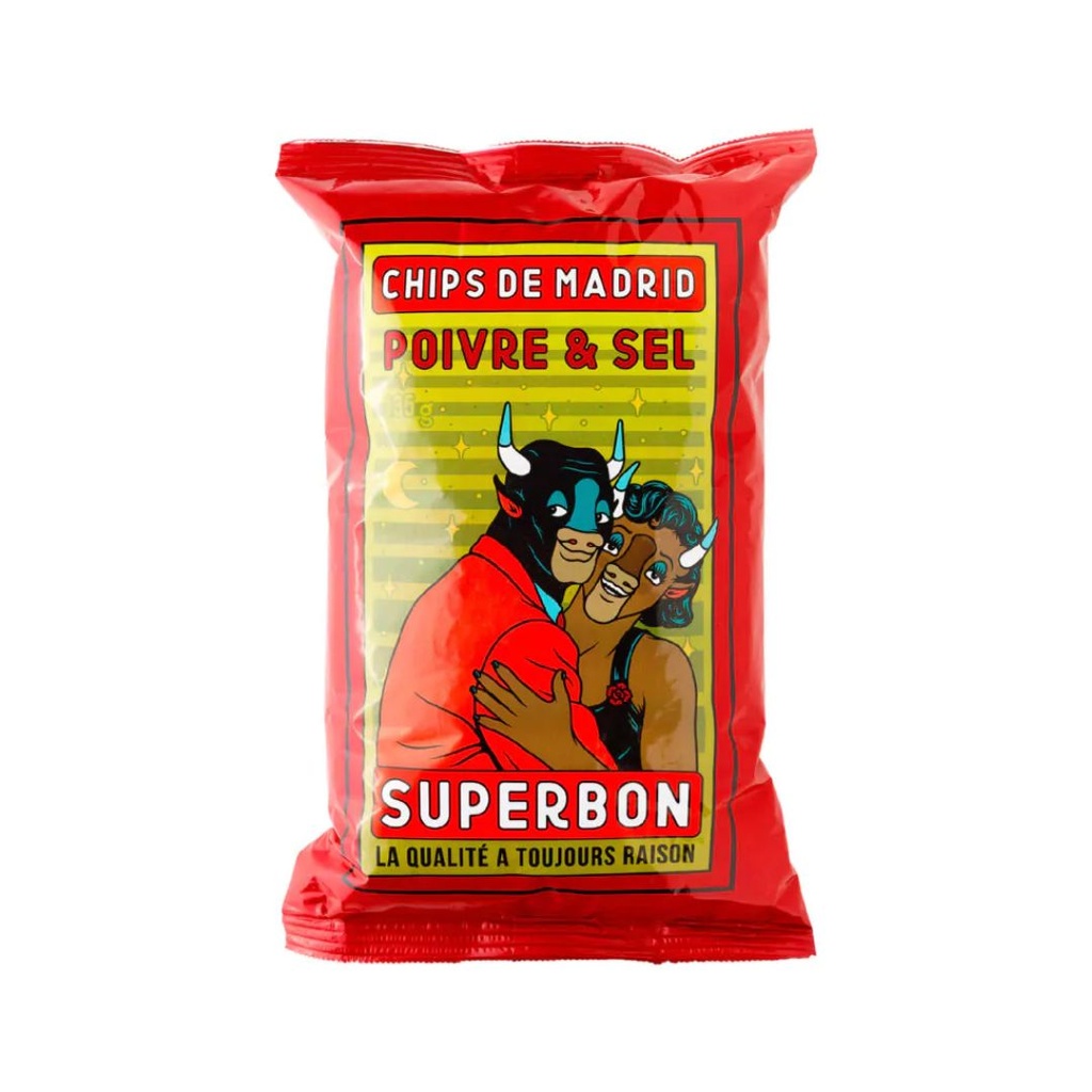 Superbon Salt & Pepper Chips 140gr