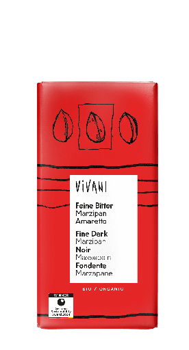 [30365] Vivani Chocolade puur marsepein amaretto bio 100g