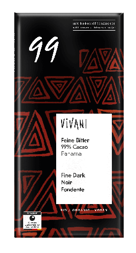 [30748] Vivani Chocolade puur 99% Panama bio 80g