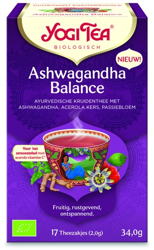 [30926] Yogi thee Ashwagandha balance bio 17 builtjes