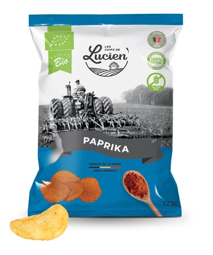 [31150] Lucien Chips Paprika bio 125g
